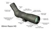 Razor HD 22-48x65 Angled Spotting Scope